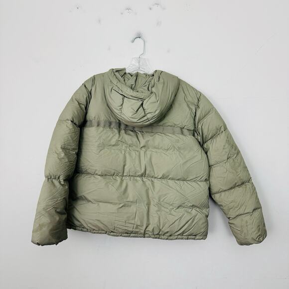 PrAna Hellebore Sage Puffer Coat Zip And Button Up Women’s Size M - Picture 8 of 11